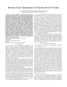 Boolean Logic Optimization in Majority-Inverter Graphs