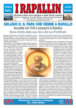 Gelasio Ii: Il Papa Che Venne a Rapallo