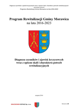 Program Rewitalizacji Gminy Morawica Na Lata 2016-2023