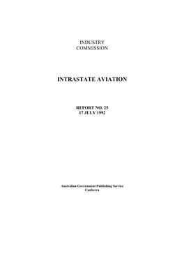 Intrastate Aviation