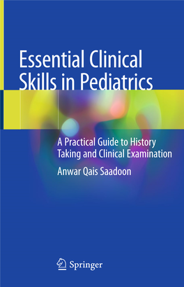 Essential Clinical Skills in Pediatrics