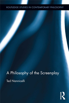 A Philosophy of the Screenplay