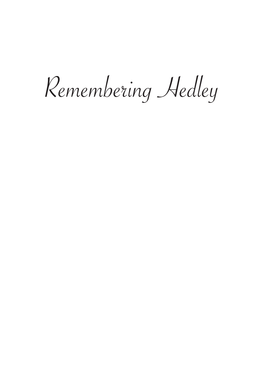 Remembering Hedley