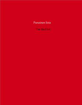 Punainen Lista the Red List