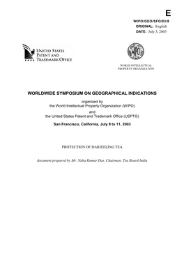 Worldwide Symposium on Geographical Indications