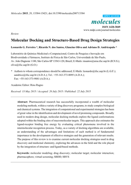 Molecular Docking and Structure-Based Drug Design Strategies