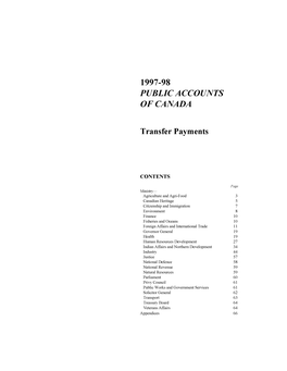 1997-98 Public Accounts of Canada