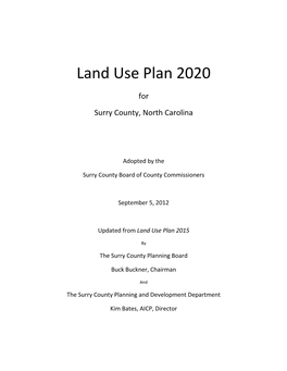 Land Use Plan 2020