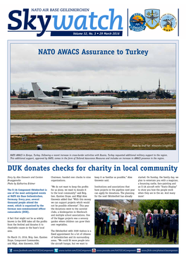 DUK Donates Checks for Charity in Local Community NATO AWACS