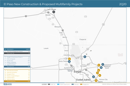 El Paso New Construction & Proposed Multifamily Projects 2Q20