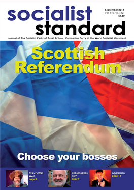 1 Socialist Standard September 2014