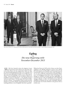 Epilog 2 Die Neue Regierung Steht November-Dezember 2013