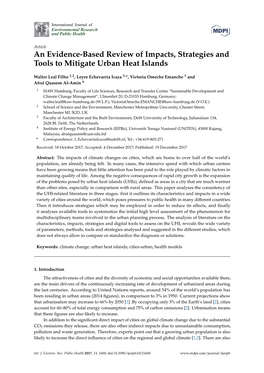 Downloads/Outputlib/UHI Catalogue of Mitigation and Adaptation Strategies.Pdf (Accessed on 5 October 2017)