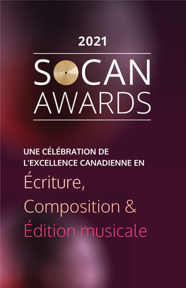 Écriture, Composition & Édition Musicale