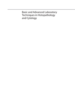 Basic and Advanced Laboratory Techniques in Histopathology and Cytology Pranab Dey