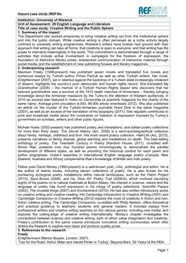 Impact Case Study (Ref3b) Page 1 Institution: University of Warwick