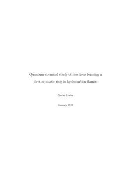 Quantum Chemical Study of Reactions Forming a First Aromatic Ring in Hydrocarbon Flames