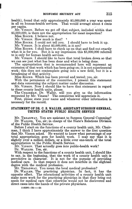 Waller, C. E., Assistant Surgeon General, United States Public