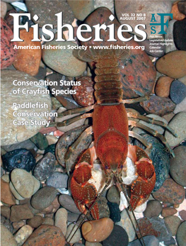 Fisheries Conservation Status of Crayfish Species Paddlefish Conservation Case Study