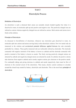 Unit 2 Electrolytic Process