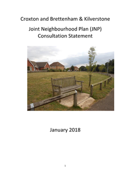 Croxton and Brettenham & Kilverstone Joint Neighbourhood Plan (JNP