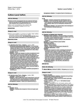 Sodium Lauryl Sulfate 1