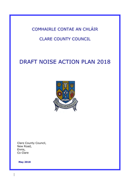 Draft Noise Action Plan 2018