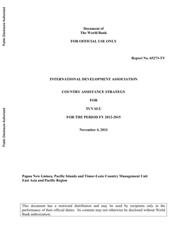 World Bank Document