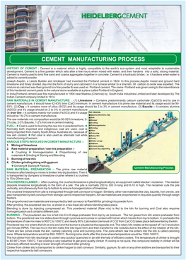 Cement Manufacturing Process