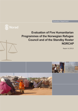 Evaluation of Five Humanitarian Programmes of the Norwegian Refugee Council and of the Standby Roster NORCAP