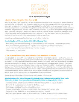 2015 Auction Packages