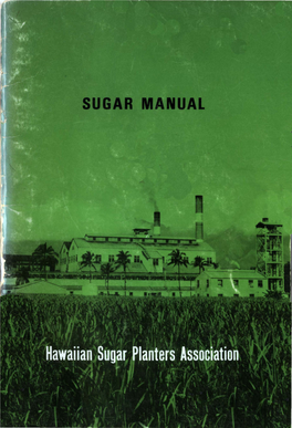 Hawaiian Sugar Manual 1970