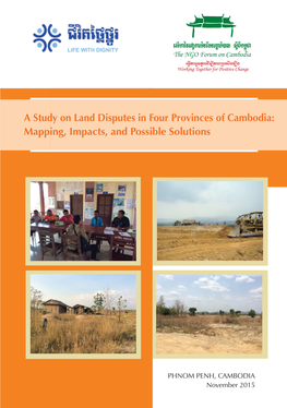 Layout Report Study on Land Disputes in Four