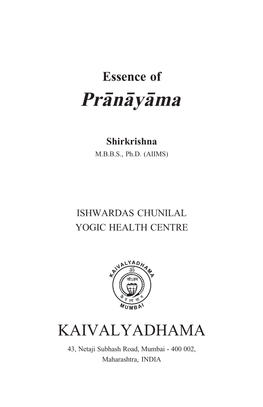 Essence of Pranayama