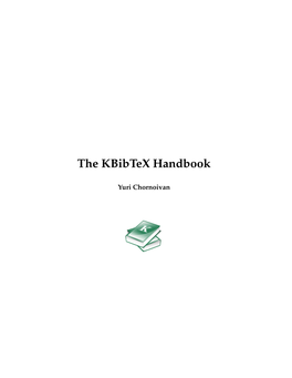 The Kbibtex Handbook