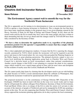 Here Have Been Many Significant Changes to the Proposal Since It Was Given Planning Consent by Ed Davey, Secretary of State for the Dept of Energy and Climate Change