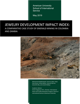 Jewelry Development Impact Index: a Comparative Case Study of Emerald Mining in Colombia and Zambia