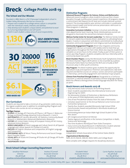 College Profile 2018-19