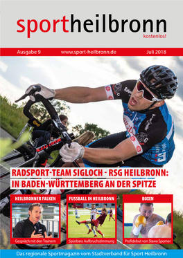 Radsport-Team Sigloch - Rsg Heilbronn: in Baden-Württemberg an Der Spitze