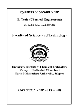 S. Y. Chemical Engineering