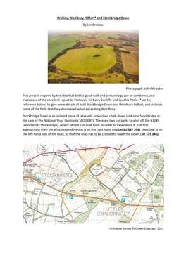 Walking Woolbury Hillfort* and Stockbridge Down by Jan Bristow