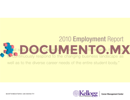 2010 Employment Report