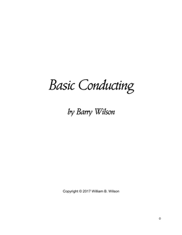 Basic Conducting