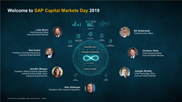 SAP Capital Markets Day 2019 Presentation
