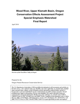 Wood River CEAP Final Report