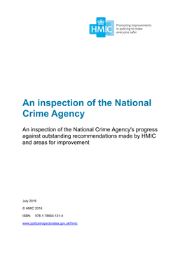 An Inspection of the National Crime Agency