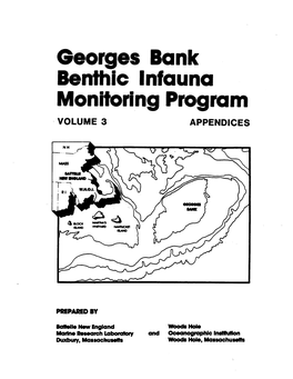 Georges Bank Benthic Infauna Monitoring Program Final