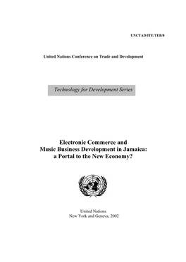 Electronic Commerce and Music Business Development in Jamaica: a Portal to the New Economy?