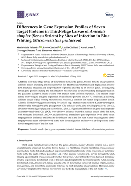 Differences in Gene Expression Profiles of Seven Target