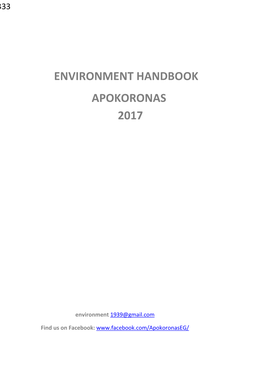 Environment Handbook Apokoronas 2017